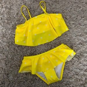 💛 NWOT- Toddler Girls Yellow Bathing Suit 💛